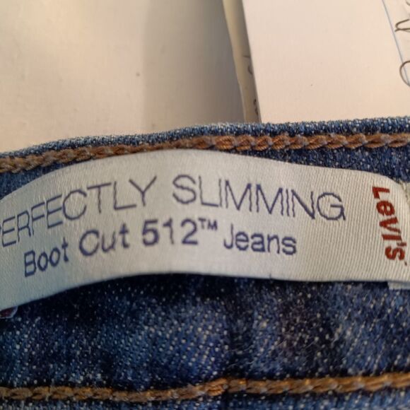 Levi's Perfectly Slimming Boot Cut 512 Jeans sz 16 - Picture 4 of 8